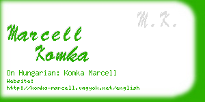 marcell komka business card